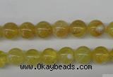 COP332 15.5 inches 8mm round yellow opal gemstone beads wholesale