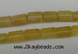 COP338 15.5 inches 8*11mm tube yellow opal gemstone beads