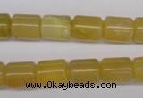 COP339 15.5 inches 10*12mm tube yellow opal gemstone beads