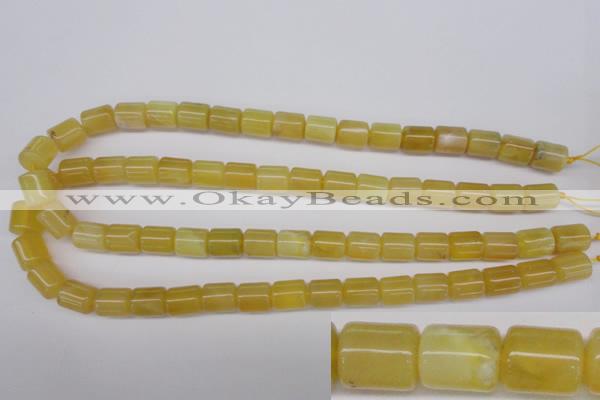 COP339 15.5 inches 10*12mm tube yellow opal gemstone beads