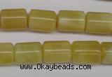 COP340 15.5 inches 10*14mm tube yellow opal gemstone beads