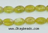 COP361 15.5 inches 9*12mm oval yellow opal gemstone beads wholesale