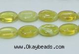 COP362 15.5 inches 10*14mm oval yellow opal gemstone beads wholesale