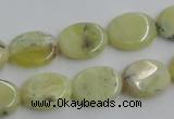 COP377 15.5 inches 12*16mm oval yellow opal gemstone beads wholesale