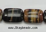 COP433 15.5 inches 18*25mm rectangle natural brown opal gemstone beads