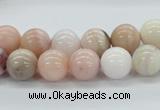 COP44 10mm smooth round natural pink opal beads Wholesale