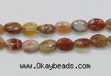 COP500 15.5 inches 6*8mm oval natural red opal gemstone beads