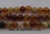 COP508 15.5 inches 4mm round natural red opal gemstone beads