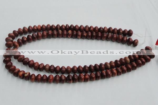 COP520 15.5 inches 7*12mm rondelle red opal gemstone beads wholesale