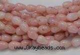 COP54 15.5 inches 5*8mm teardrop natural pink opal gemstone beads