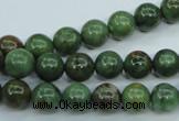 COP652 15.5 inches 8mm round green opal gemstone beads wholesale