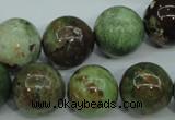 COP656 15.5 inches 16mm round green opal gemstone beads wholesale