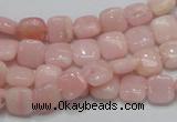 COP67 15.5 inches 8*8mm square natural pink opal gemstone beads