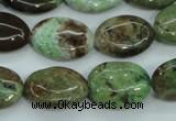 COP678 15.5 inches 13*18mm oval green opal gemstone beads