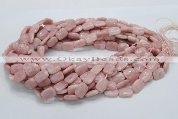 COP69 15.5 inches 10*14mm rectangle natural pink opal gemstone beads