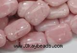 COP70 15.5 inches 13*18mm rectangle natural pink opal gemstone beads