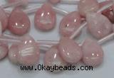 COP73 15.5 inches 10*14mm flat teardrop natural pink opal beads