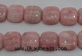 COP79 15.5 inches 12*12mm square natural pink opal gemstone beads