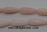 COP87 15.5 inches 8*20mm teardrop natural pink opal gemstone beads