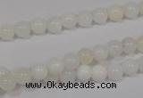 COP901 15.5 inches 8mm round natural white opal gemstone beads