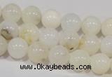 COP902 15.5 inches 10mm round natural white opal gemstone beads