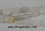 COP906 15.5 inches 8*10mm oval natural white opal gemstone beads