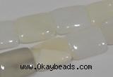 COP914 15.5 inches 13*18mm rectangle natural white opal gemstone beads