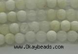 COP920 15.5 inches 4mm round white opal gemstone beads