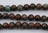 COP985 15.5 inches 6mm round green opal gemstone beads wholesale