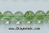 COQ02 16 inches 12mm round dyed olive quartz beads wholesale