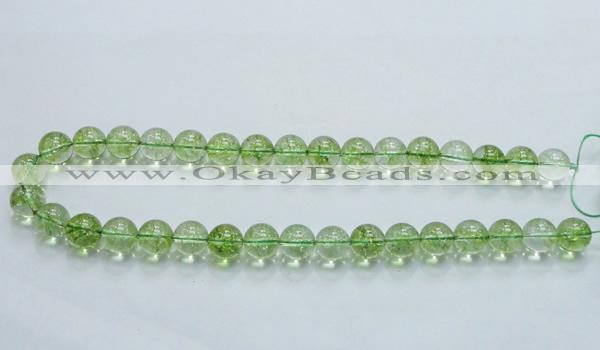 COQ08 16 inches 18mm round dyed olive quartz beads wholesale