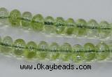 COQ20 16 inches 5*10mm rondelle dyed olive quartz beads wholesale