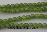 COQ52 15.5 inches 6mm round natural olive quartz beads wholesale