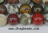 COS223 15.5 inches 10mm round ocean stone beads wholesale