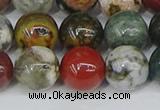 COS224 15.5 inches 12mm round ocean stone beads wholesale