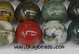 COS225 15.5 inches 14mm round ocean stone beads wholesale