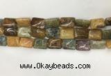 COS252 15.5 inches 12*16mm rectangle ocean stone beads wholesale