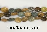 COS260 15.5 inches 13*18mm oval ocean stone beads wholesale