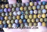 COS311 15.5 inches 8mm faceted round ocean jasper beads