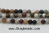 COS37 15.5 inches 4mm round ocean stone beads wholesale