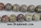 COT03 15.5 inches 12mm round osmanthus stone beads wholesale