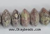 COT08 15.5 inches 10*20mm rondelle osmanthus stone beads