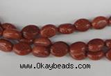 COV03 15.5 inches 6*8mm oval goldstone beads wholesale