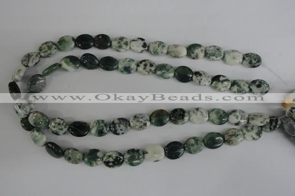 COV100 15.5 inches 12*14mm oval tree agate beads wholesale