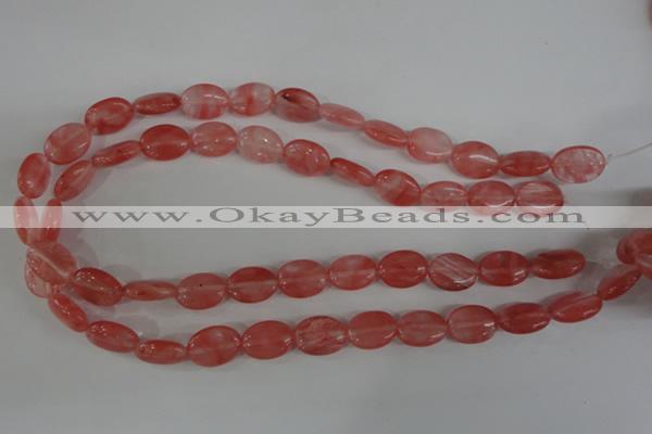 COV110 15.5 inches 12*16mm oval cherry quartz beads wholesale