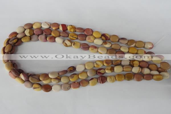 COV12 15.5 inches 8*10mm oval mookaite gemstone beads wholesale