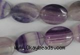 COV135 15.5 inches 13*18mm oval fluorite gemstone beads wholesale