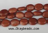 COV15 15.5 inches 8*10mm oval goldstone gemstone beads wholesale