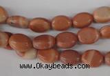 COV33 15.5 inches 8*10mm oval red mud jasper beads wholesale