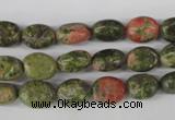 COV38 15.5 inches 8*10mm oval unakite gemstone beads wholesale